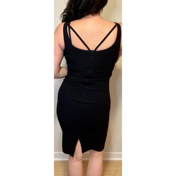 Pinup Bodycon Black Pencil Dress - Picture 2 of 5